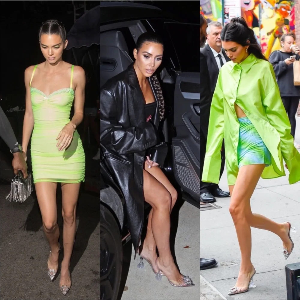 AMINA MUADDI Authentic Begum PVC Slingback Pumps in Transparent - Picture 6 of 16